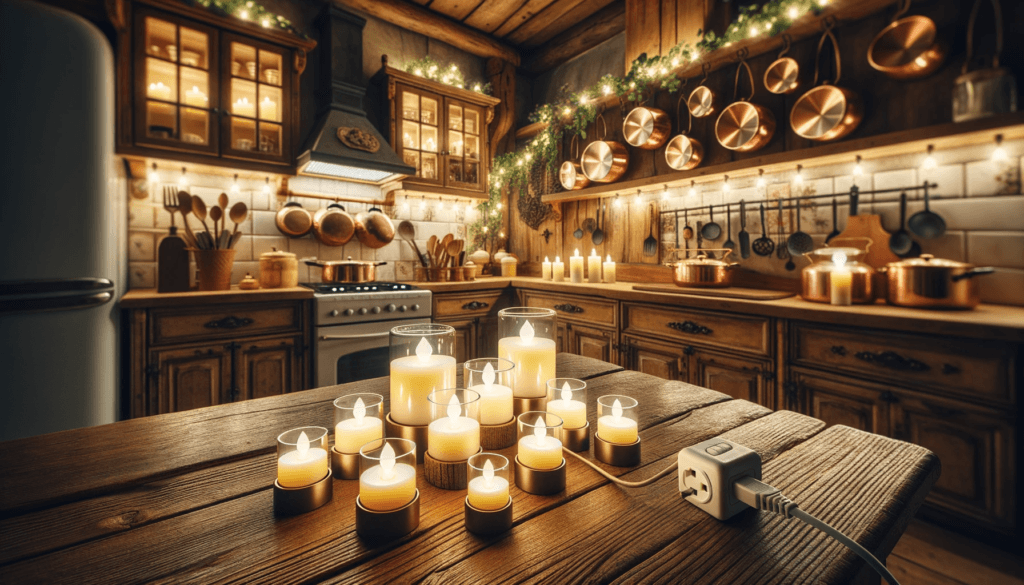 Electric LED Candles with power plug